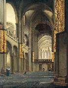 Pieter Jansz. Saenredam, The nave and choir of the Mariakerk in Utrecht, seen from the west.